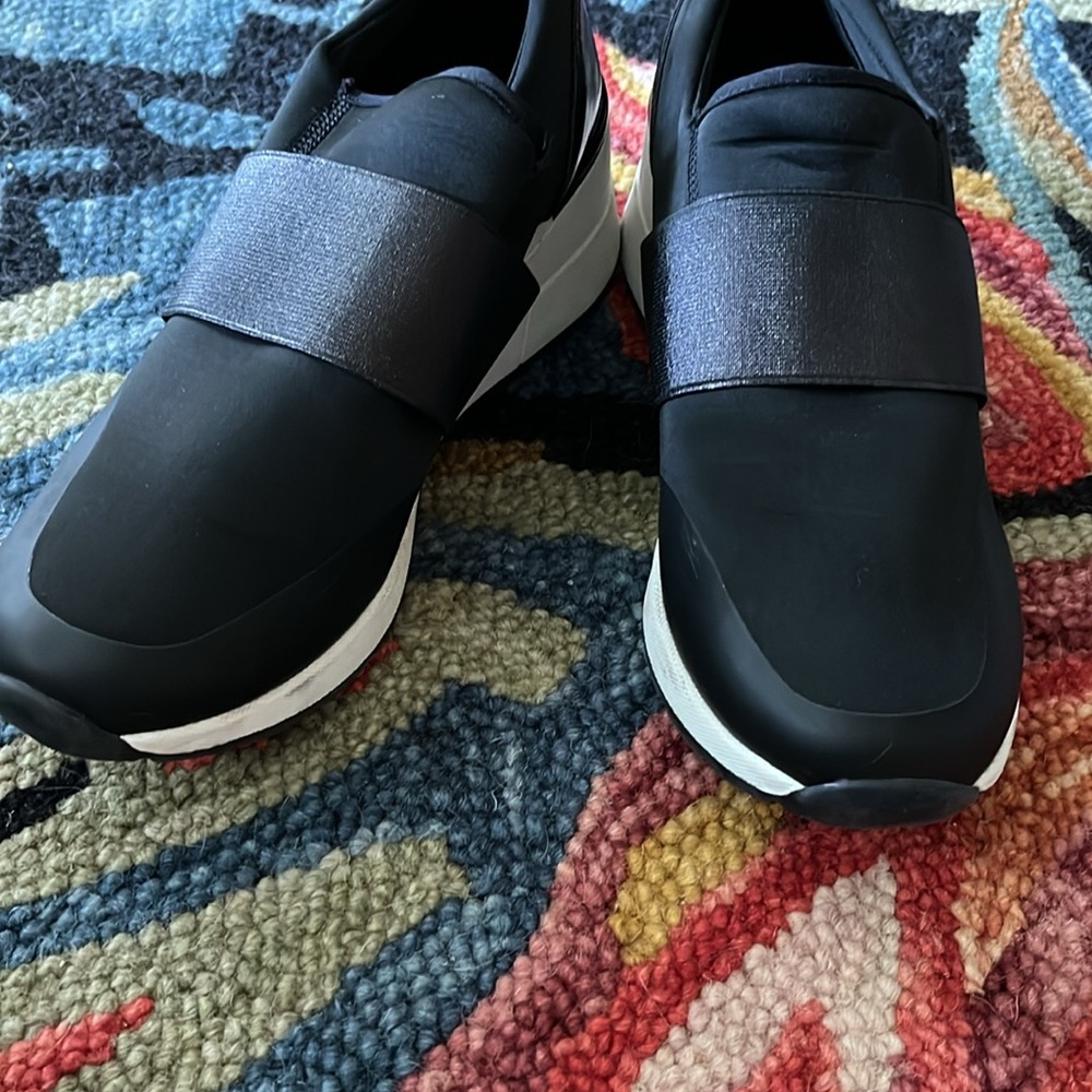 Aldo Black Sneakers with Modern Geometric Sole